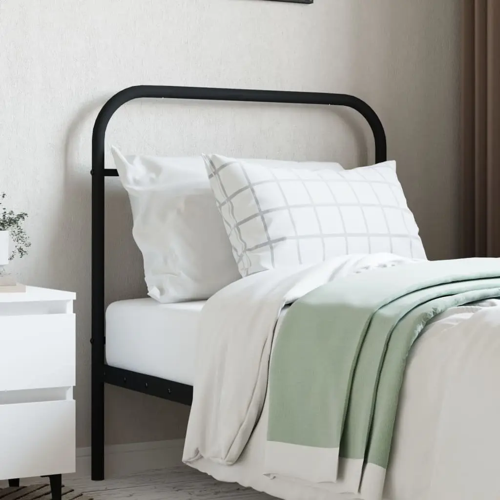 Metal Headboard Black 90cm Bed Frame Header Bedroom Furniture