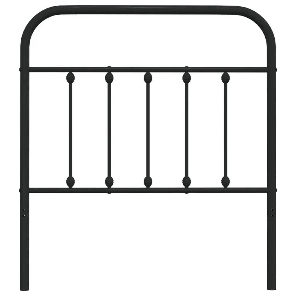 Metal Headboard Black 90cm Bed Frame Header Bedroom Furniture