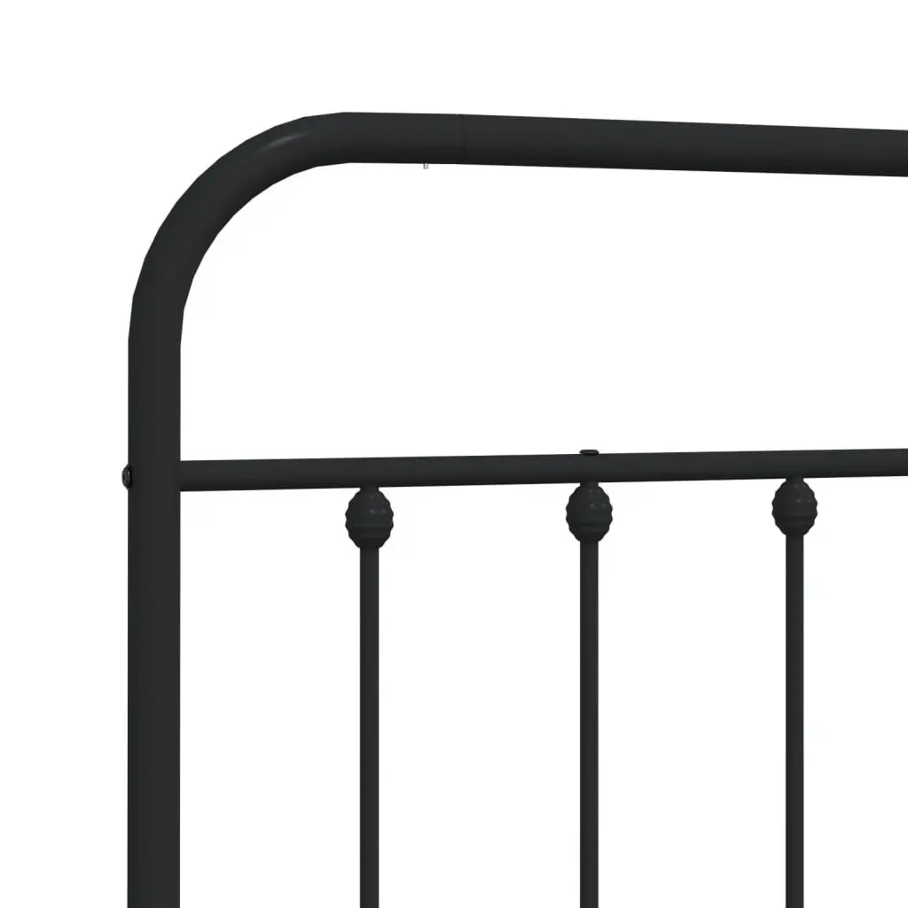 Metal Headboard Black 90cm Bed Frame Header Bedroom Furniture