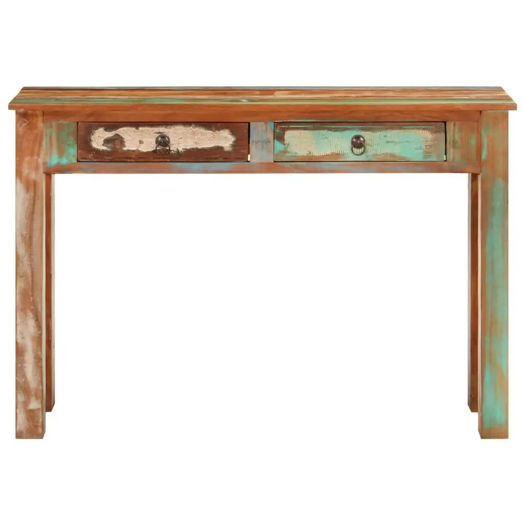 Console Table Storage 110x30x75 cm Solid Reclaimed Wood Brown
