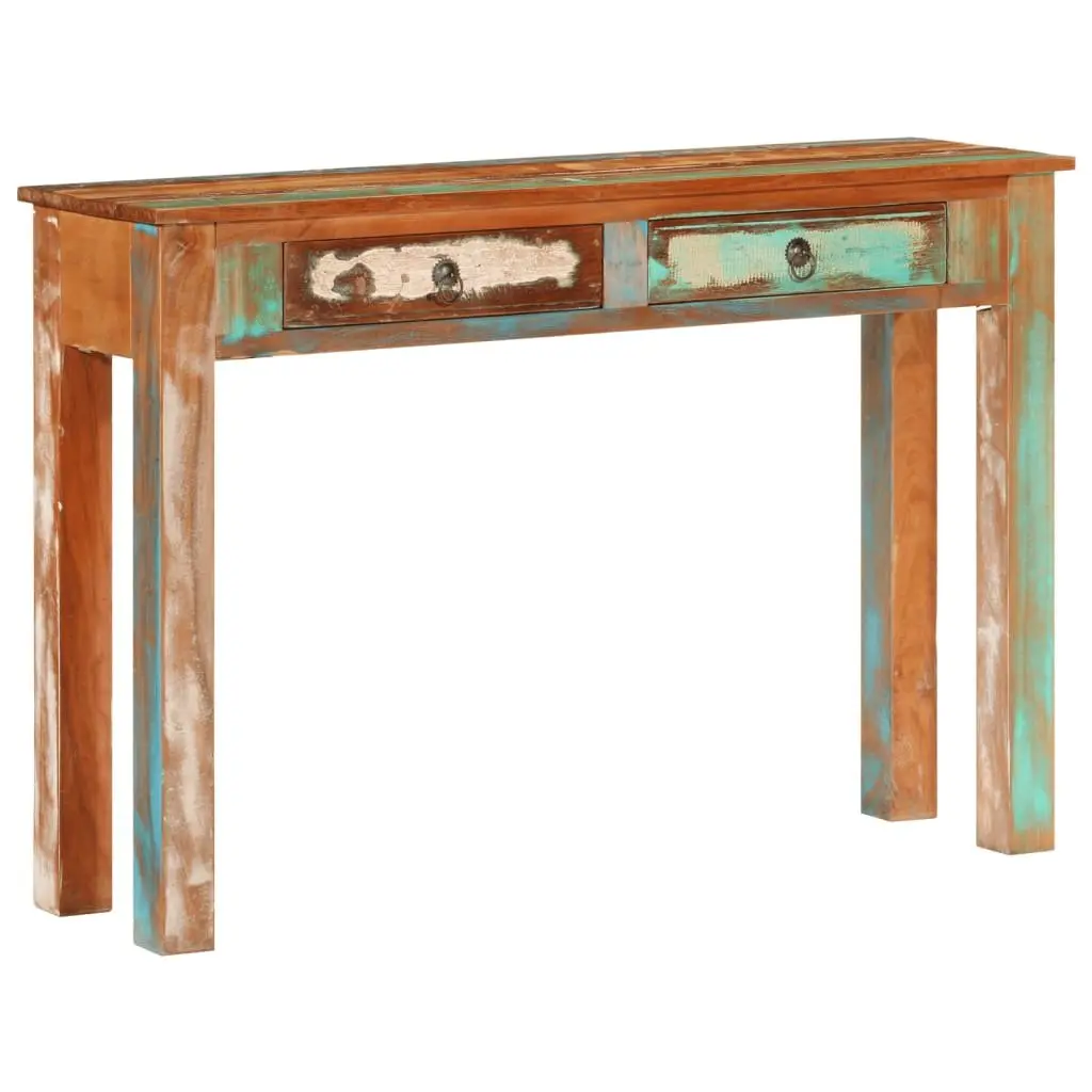 Console Table Storage 110x30x75 cm Solid Reclaimed Wood Brown