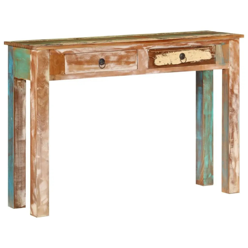 Console Table Storage 110x30x75 cm Solid Reclaimed Wood Brown