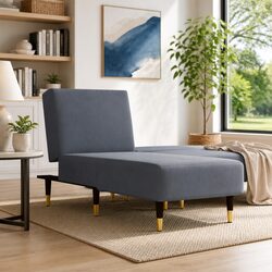 Comfortable Velvet Chaise Longue for Relaxation