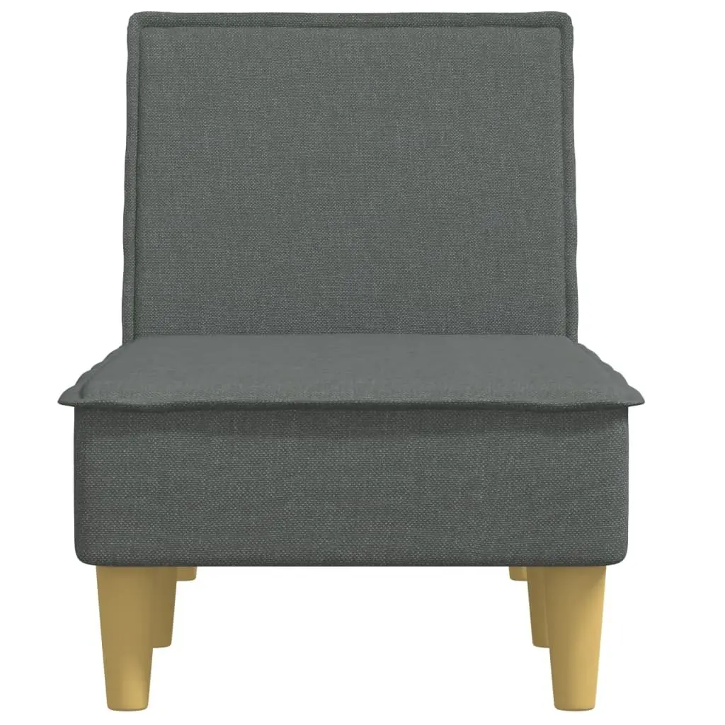 Dark Grey Chaise Longue with Three Positions