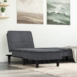 Comfortable Grey Velvet Chaise Longue for Your Home