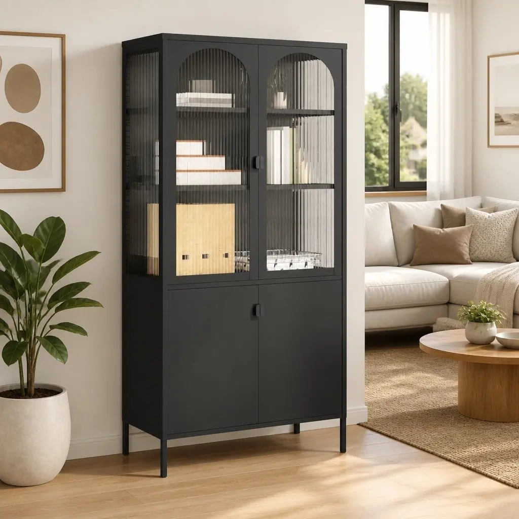 Highboard Cabinet with Adjustable Shelves