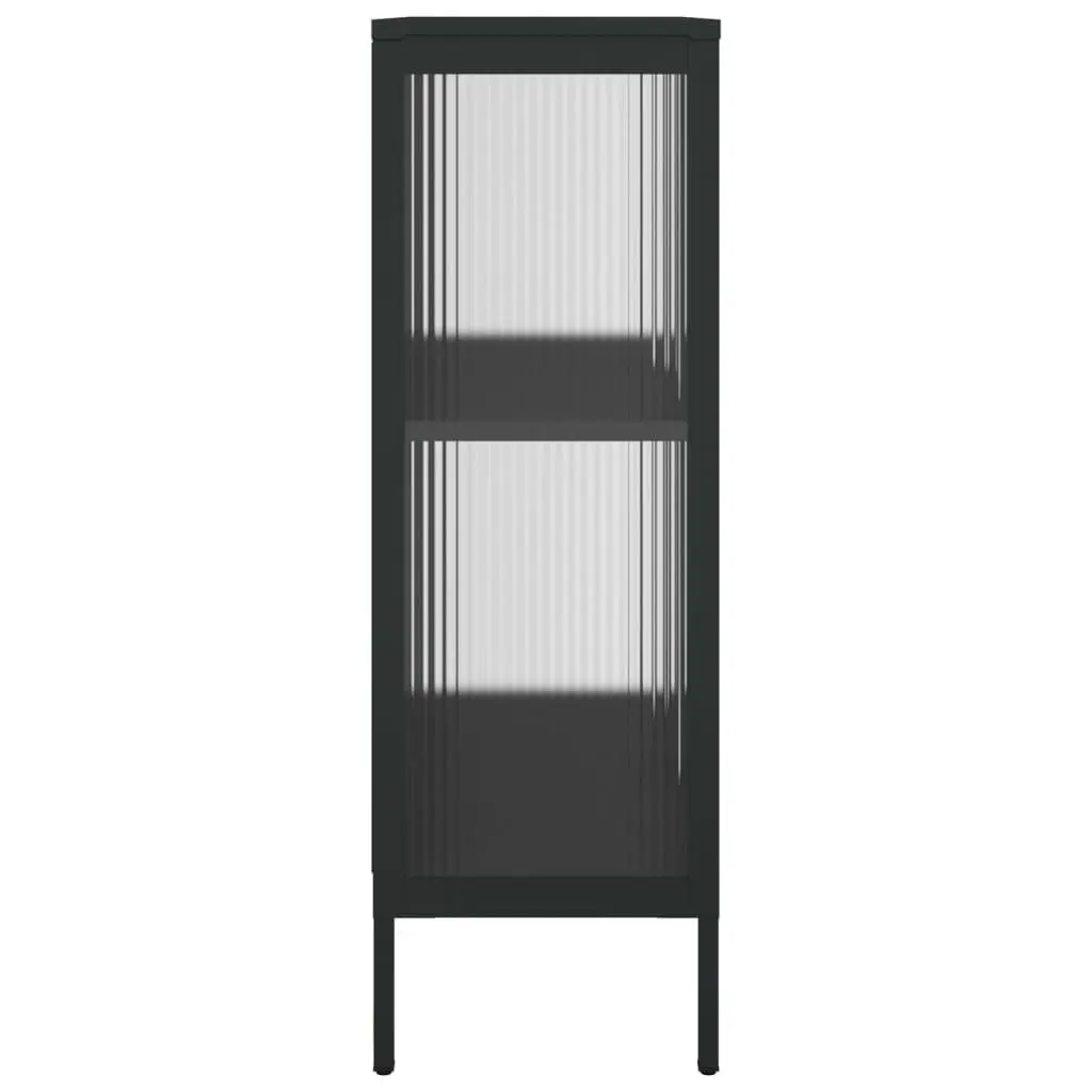Black Steel Sideboard with Ample Storage Space