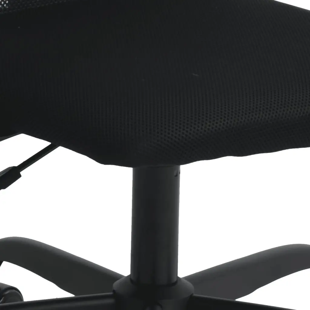Office Chair Height Adjustable Swivel Desk Seat Black Mesh Fabric Faux Leather