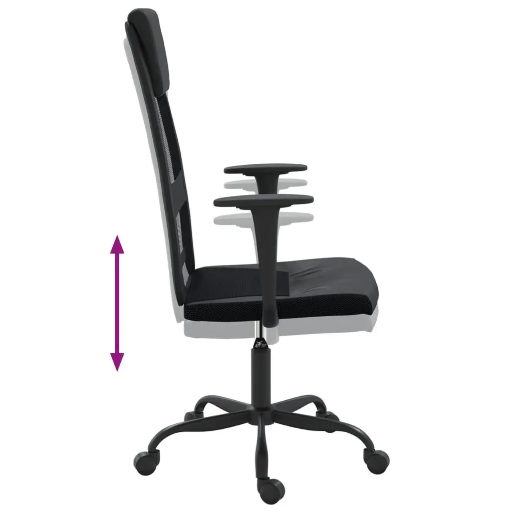 Black Office Chair with Height Adjustment