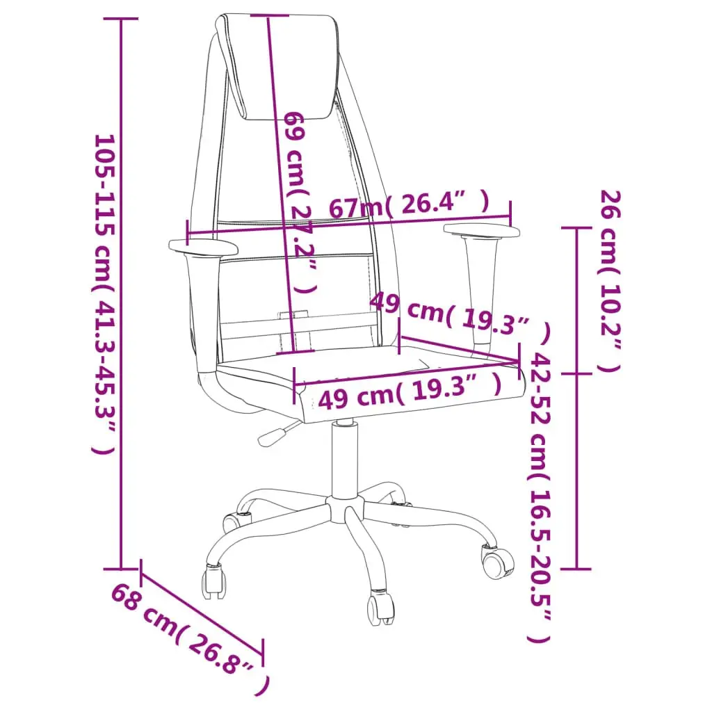 Black Office Chair with Height Adjustment
