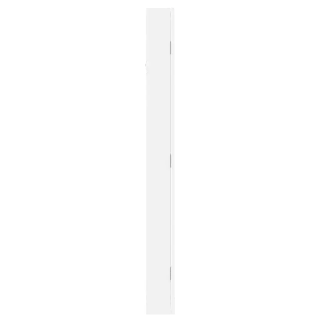 Wall Mounted Jewellery Cabinet Storage Organiser Full Length Mirror White
