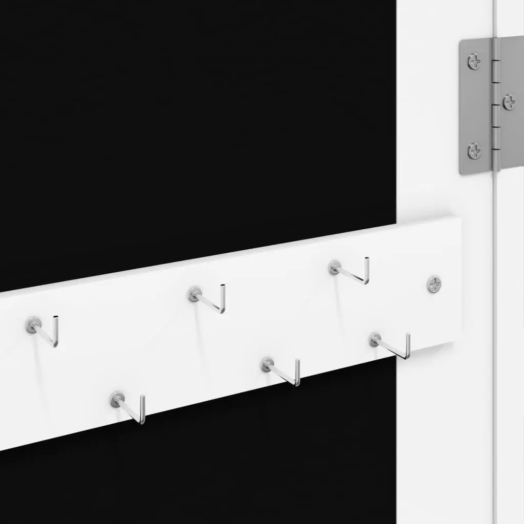 Wall Mounted Jewellery Cabinet Storage Organiser Full Length Mirror White