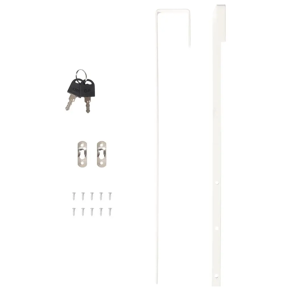 Mirror Jewellery Cabinet Wall Mounted LED Lights Organiser White