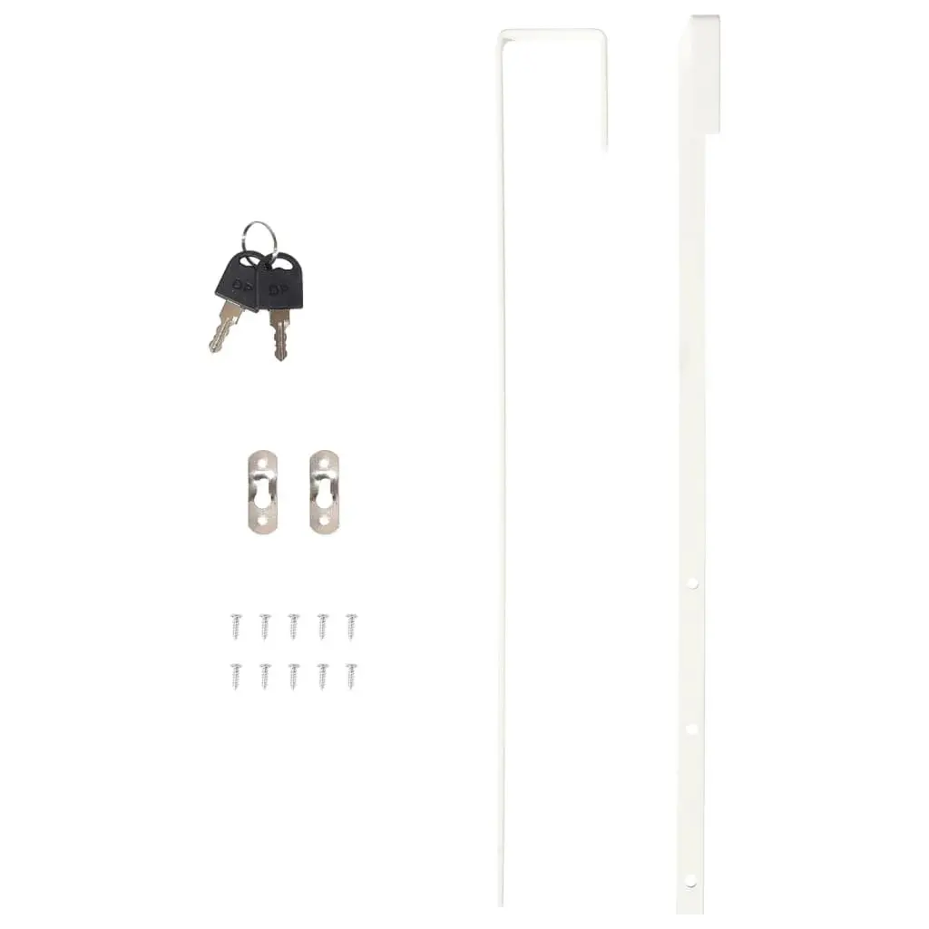Wall Mounted Mirror Jewellery Cabinet with LED Lights Storage Organiser White