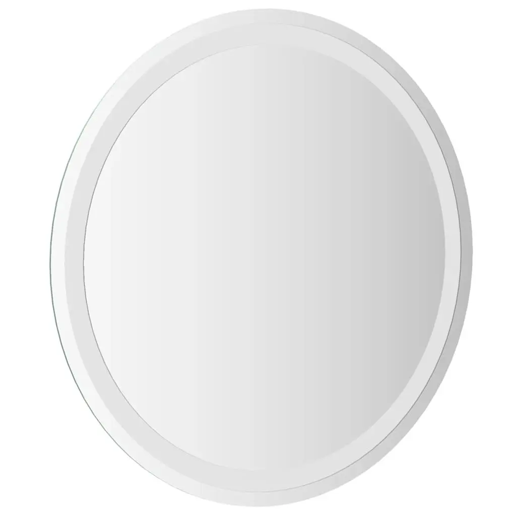 LED Bathroom Mirror Round 60cm Integrated Lights USB