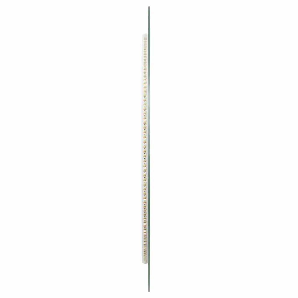 LED Bathroom Mirror Round 60cm Integrated Lights USB
