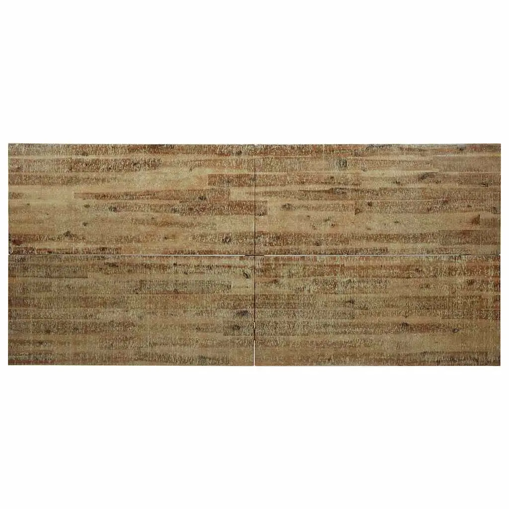 Dining Table Solid Wood Acacia Kitchen 200x90x75 cm Brown Industrial Legs