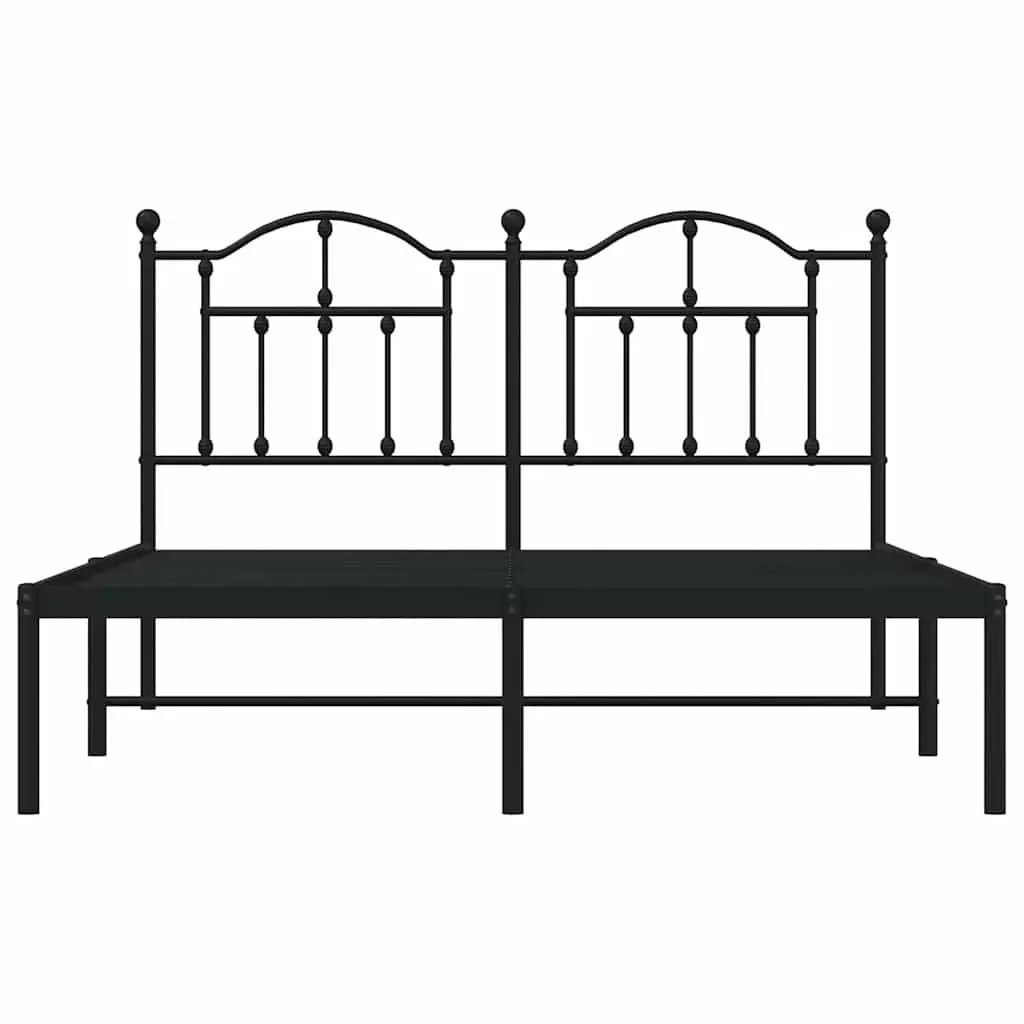 Metal Bed Frame 135x190 cm with Storage Space