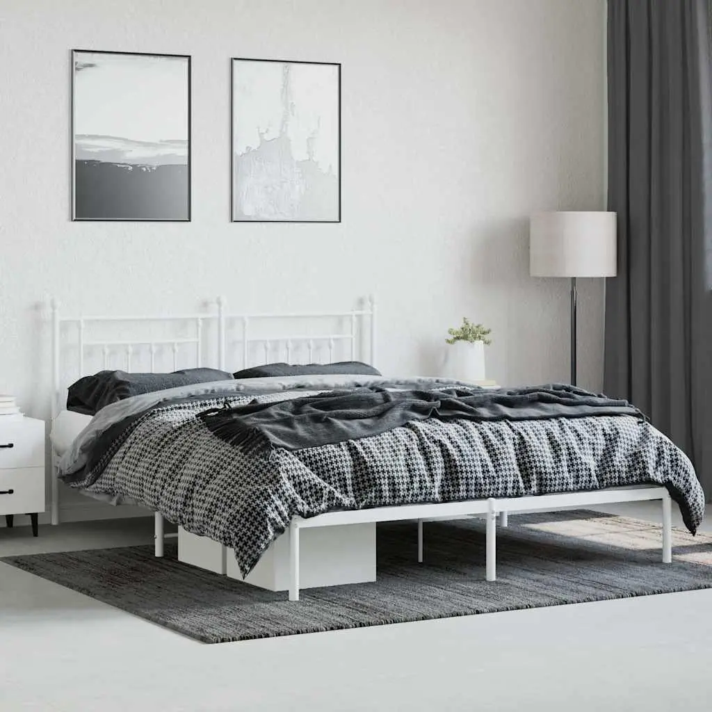 King Size Metal Bed Frame with Storage Solutions