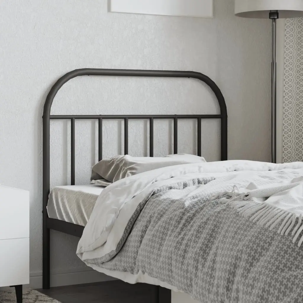 Metal Headboard Black 107cm Bed Head Bedroom Furniture