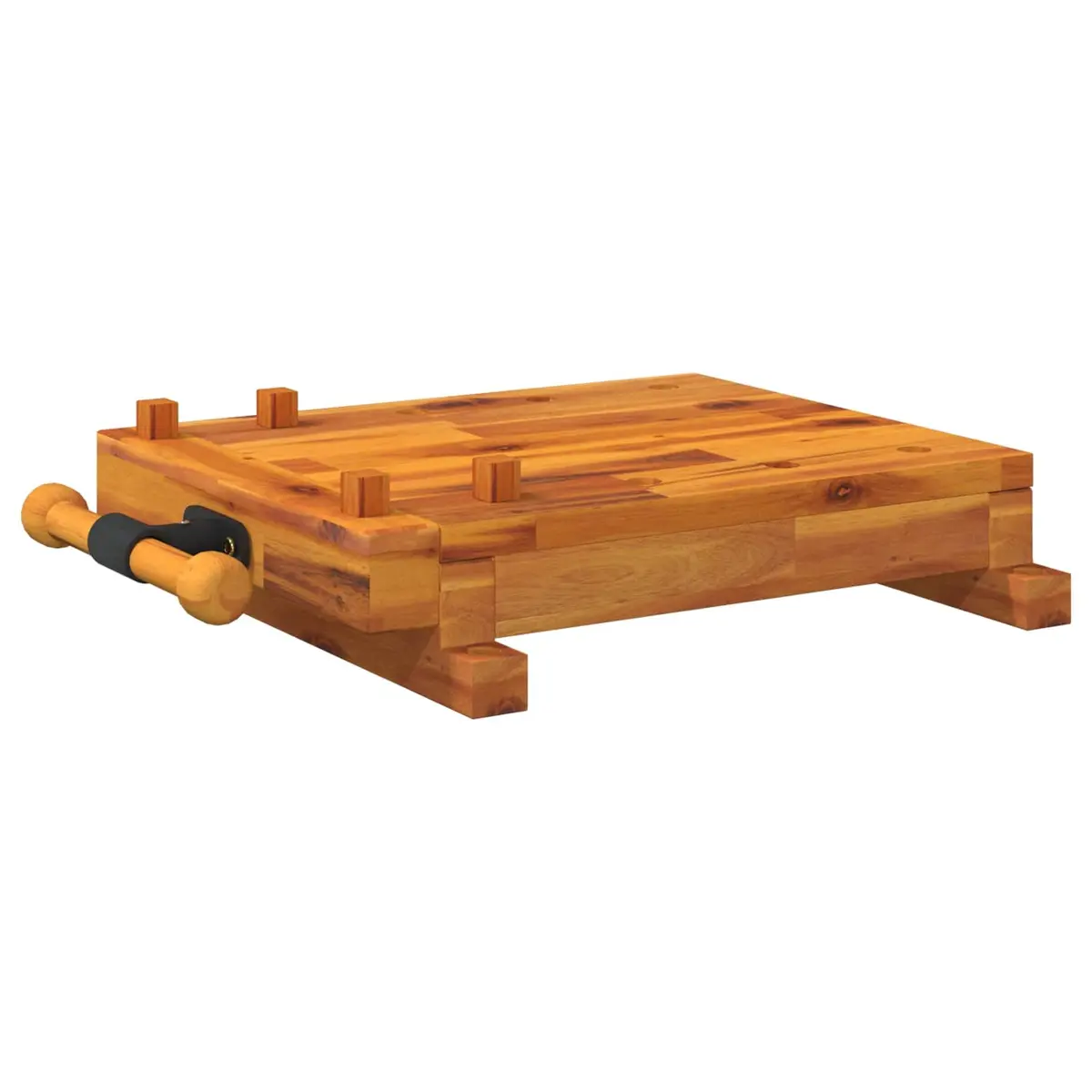 Workbench Tabletop with Vice 52x44x9.5 cm Solid Wood Work Surface Brown