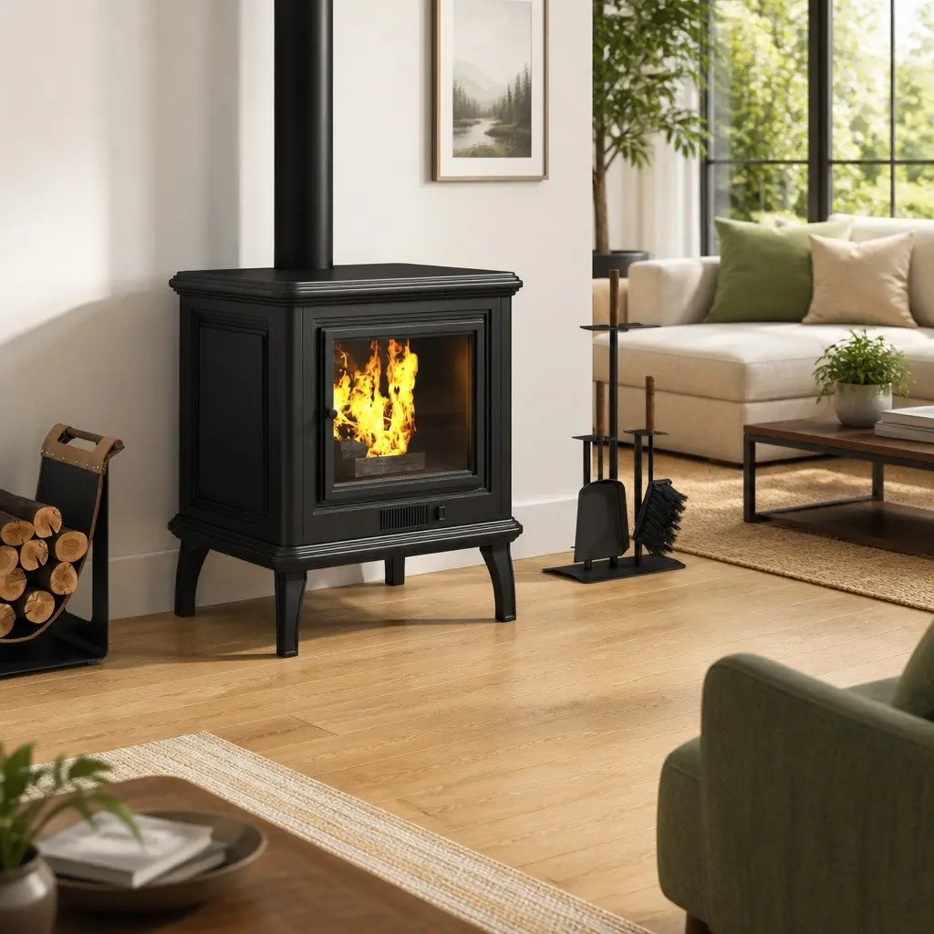 Fireplace Hearth Pad Heat Resistant 1000 x 500 mm Transparent Tempered Glass Floor Protector