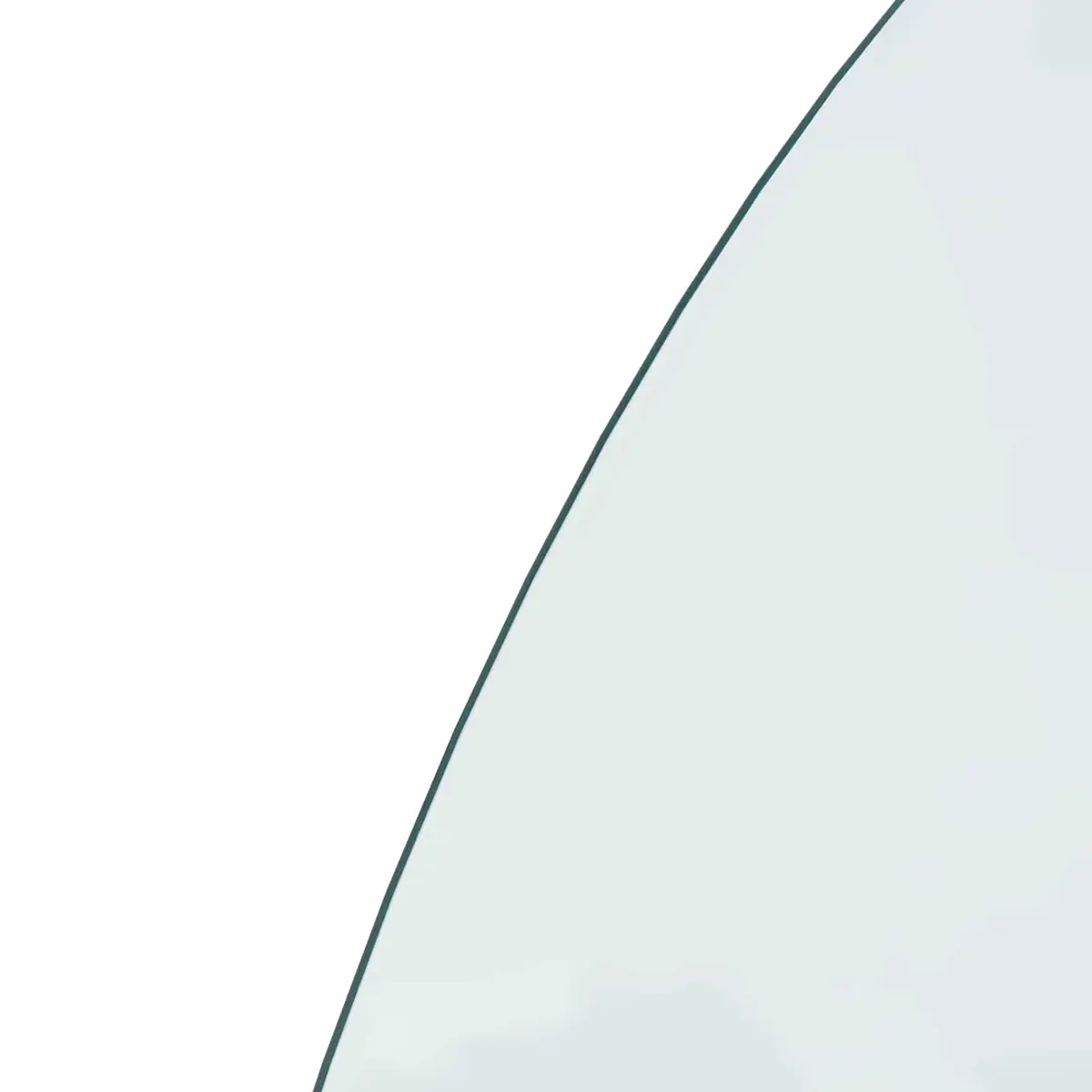 Fireplace Glass Plate Hearth Pad Transparent 1000 x 600 mm Heat Resistant Floor
