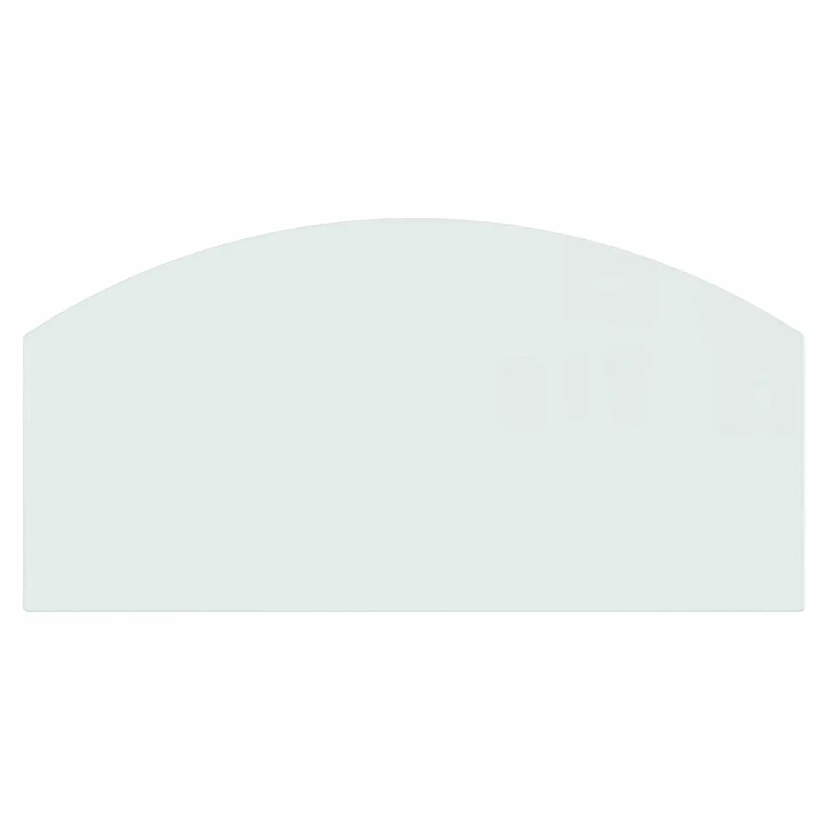 Fireplace Glass Plate Heat Resistant 100 x 50 cm Transparent Tempered