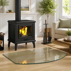 Reliable Fireplace Glass Plate: 80 x 60 cm Tempered Design