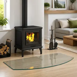 Warm Assurance with Our Fireplace Glass Plate 100 x 50 cm