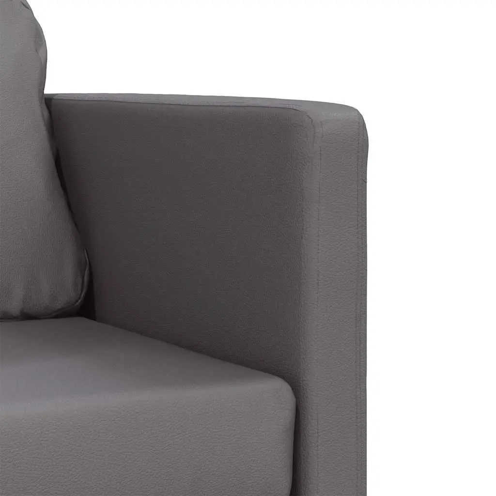Floor Sofa Bed 2-in-1 Convertible Loveseat Grey Folding Sleeper