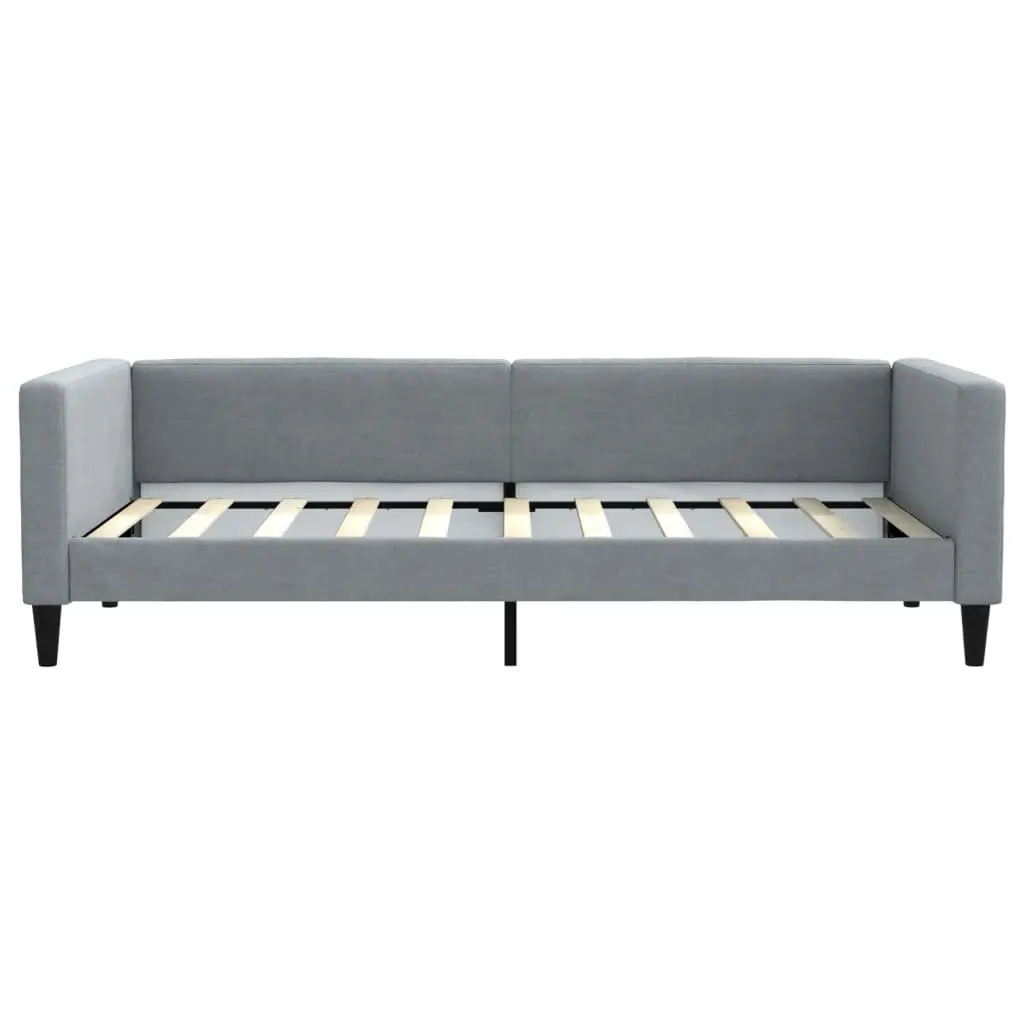 Day Bed Sofa Couch Grey 90x190 cm Fabric Sleeper Living Room Bedroom