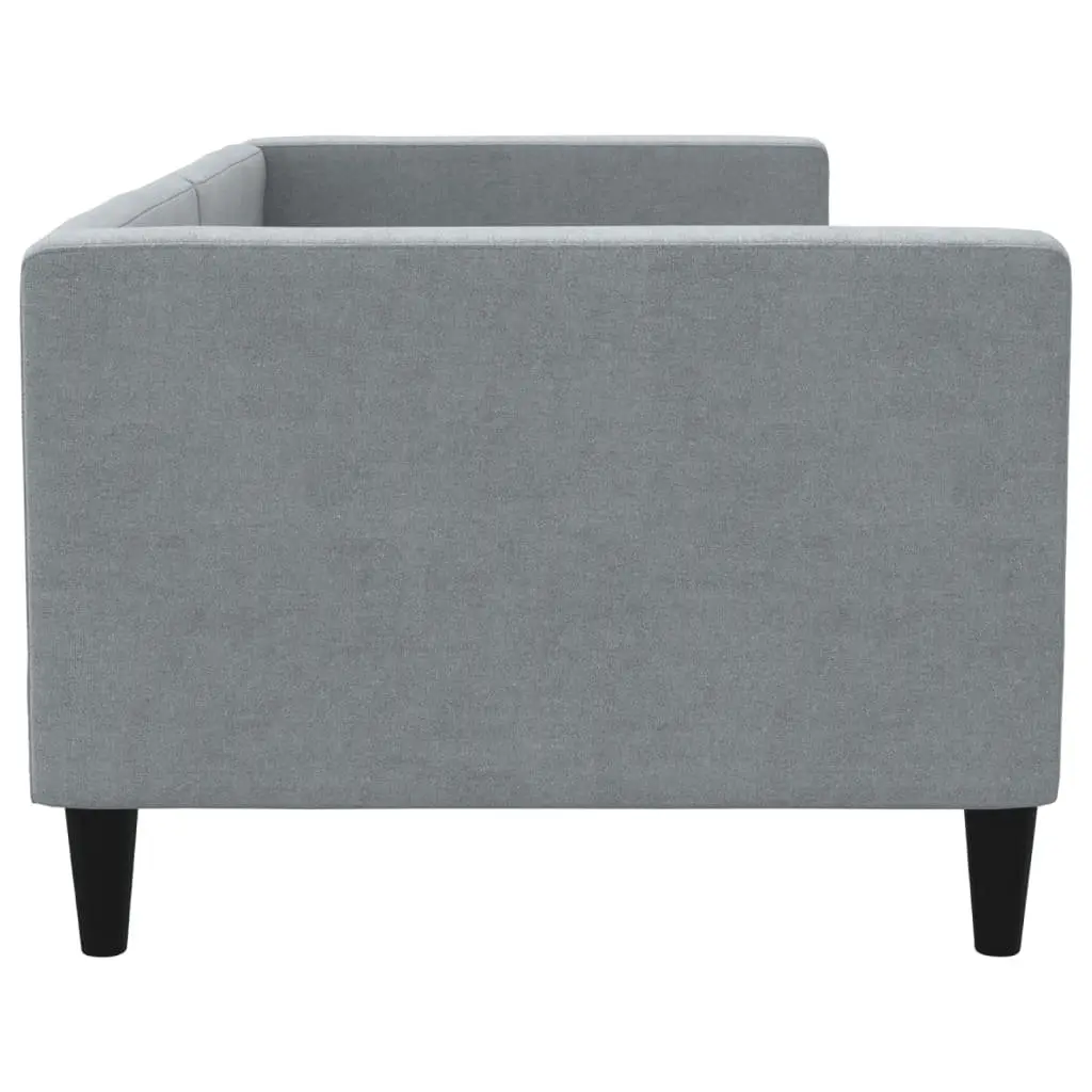 Day Bed Sofa Couch Grey 90x190 cm Fabric Sleeper Living Room Bedroom