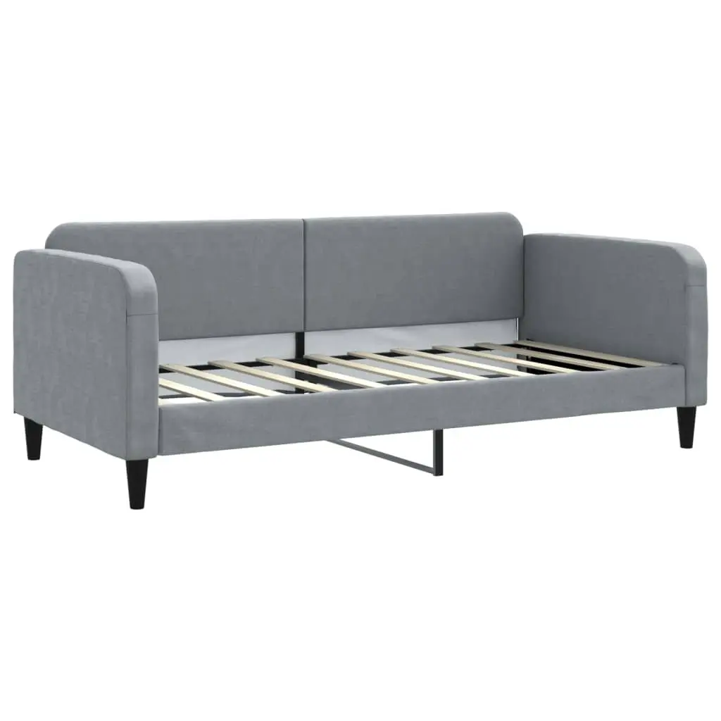 Grey Day Bed Sofa Bed 90x190 cm for Guests