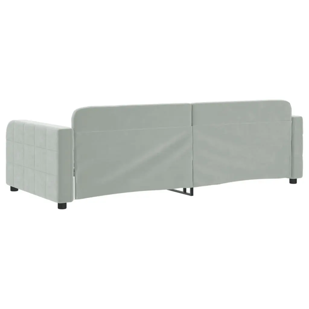 Day Bed Sofa Grey 90x190cm Modern Couch Furniture for Guest Bedroom Living Room