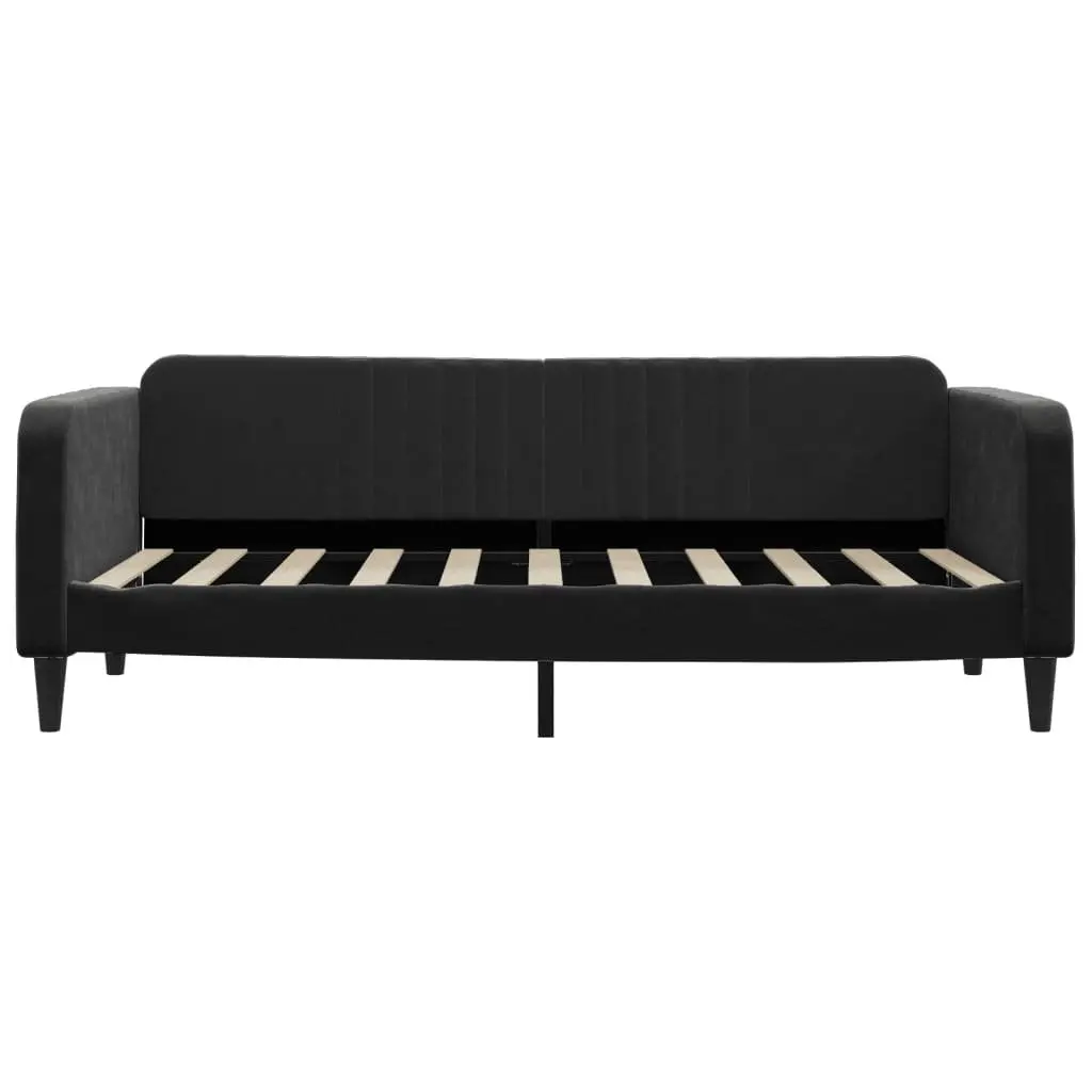 Day Bed Sofa Bed 90x190 cm Black Velvet