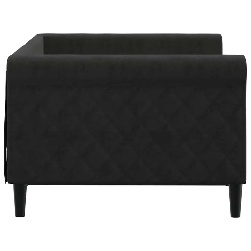 Day Bed Sofa Couch Black Velvet 90x190cm