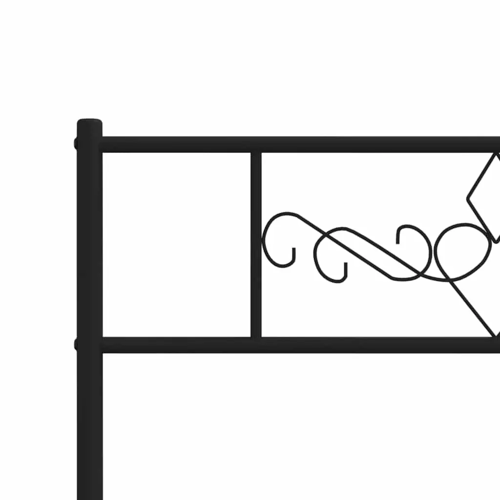 Metal Bed Frame King Single 107x203 cm Black