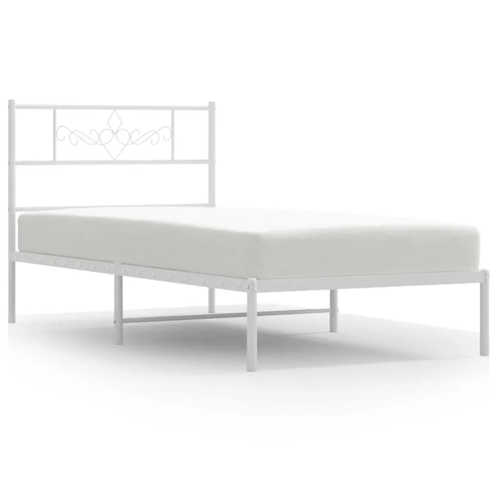 Metal Bed Frame with Storage and Headboard