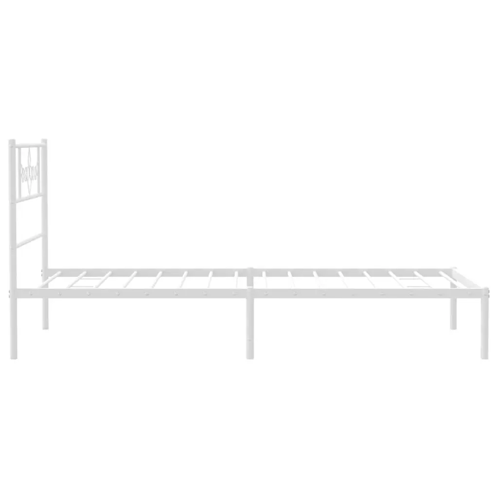 Metal Bed Frame with Storage and Headboard