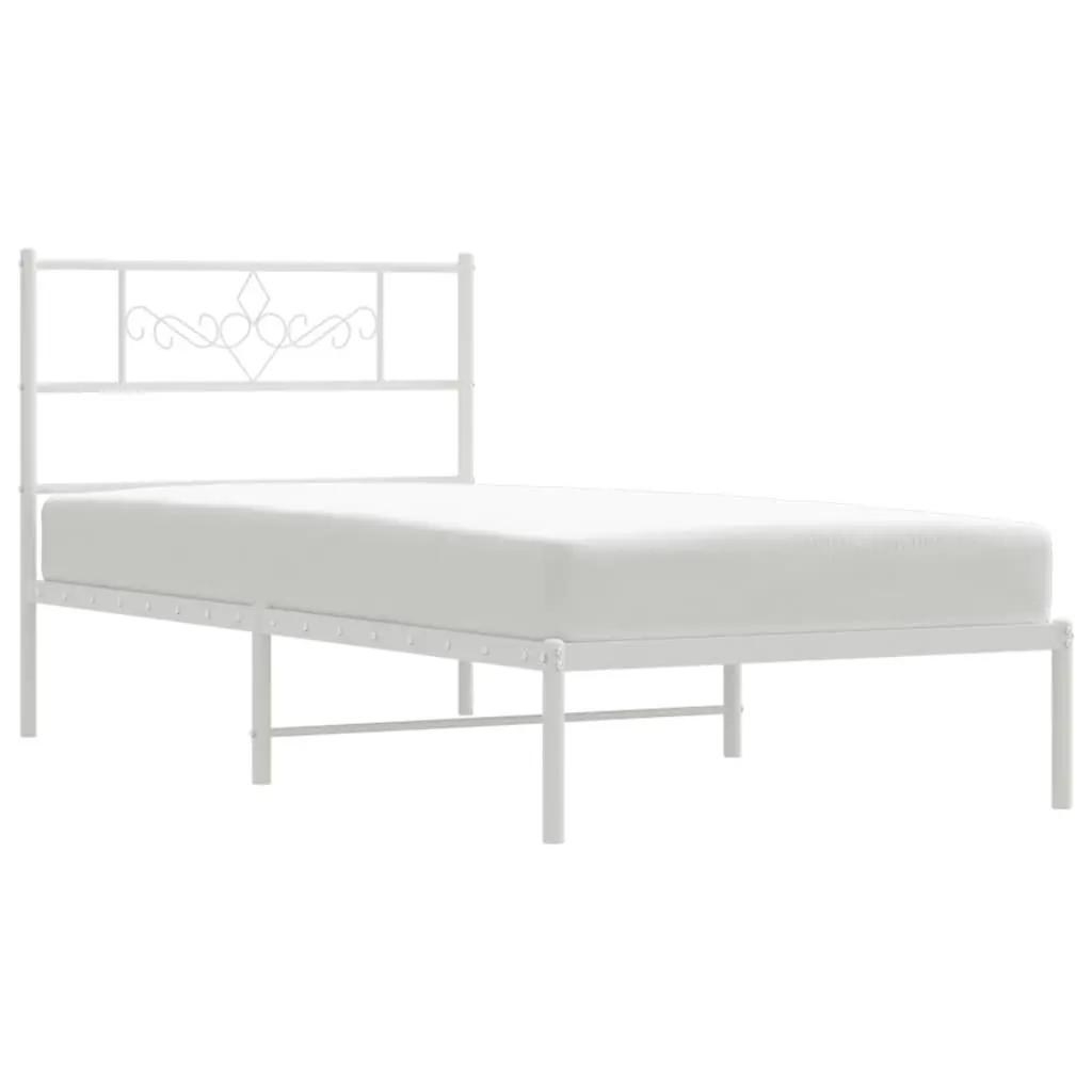 Metal Bed Frame with Storage and Headboard