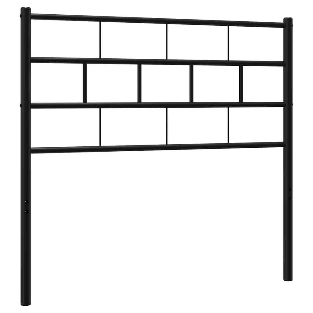 Metal Headboard Black 107cm Bed Frame Header Support