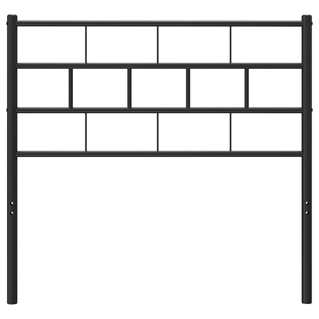 Metal Headboard Black 107cm Bed Frame Header Support