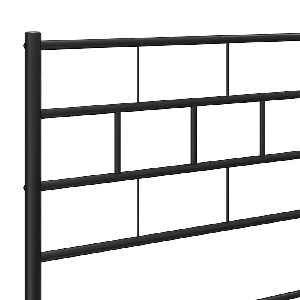Metal Headboard Black 107cm Bed Frame Header Support