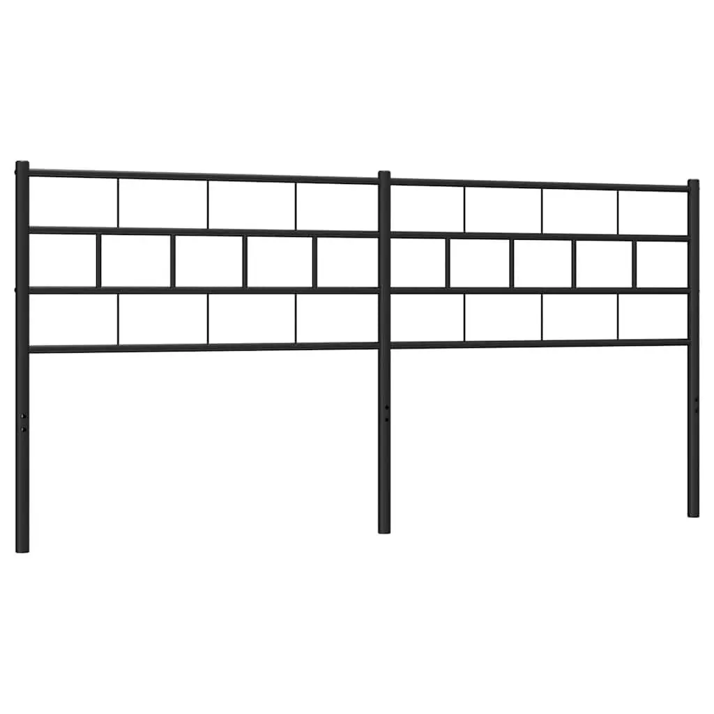 Metal Headboard Black 180cm Bed Frame Header Bedroom Furniture