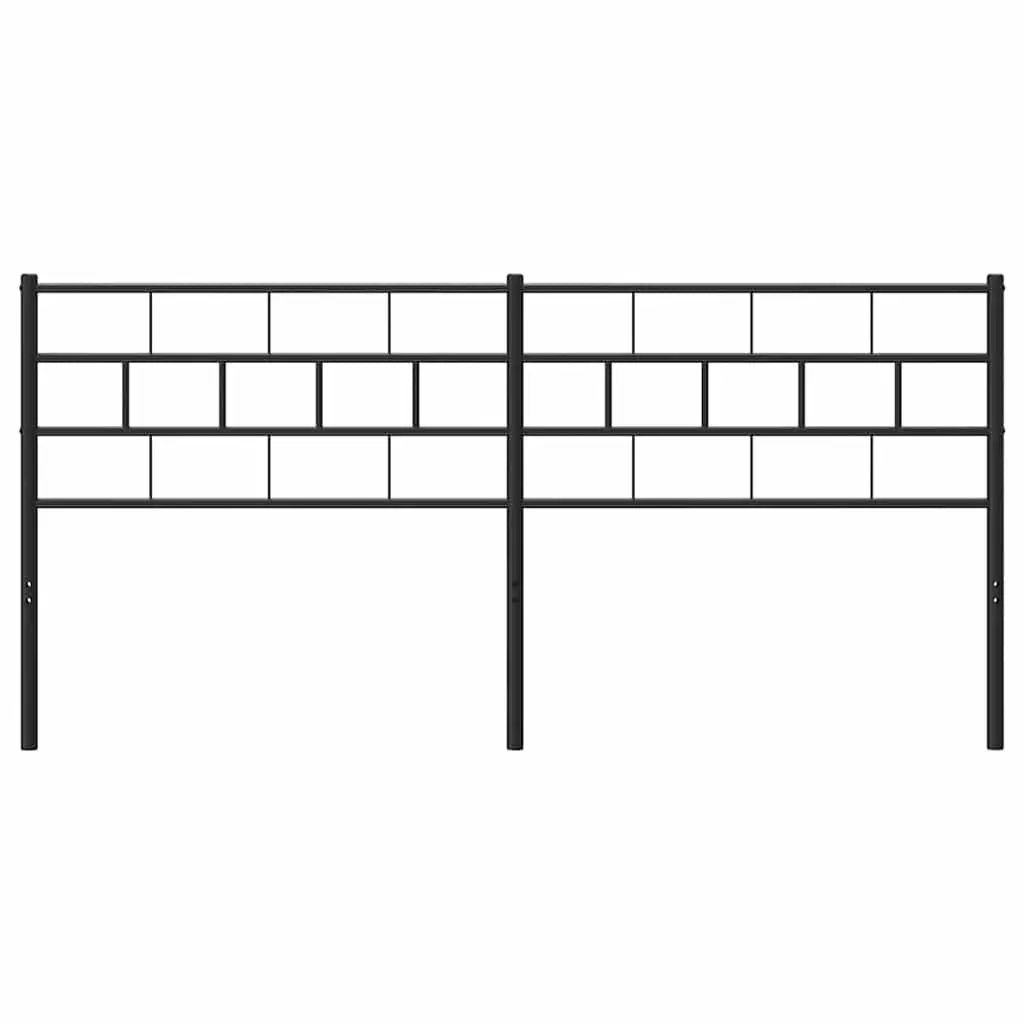 Metal Headboard Black 180cm Bed Frame Header Bedroom Furniture