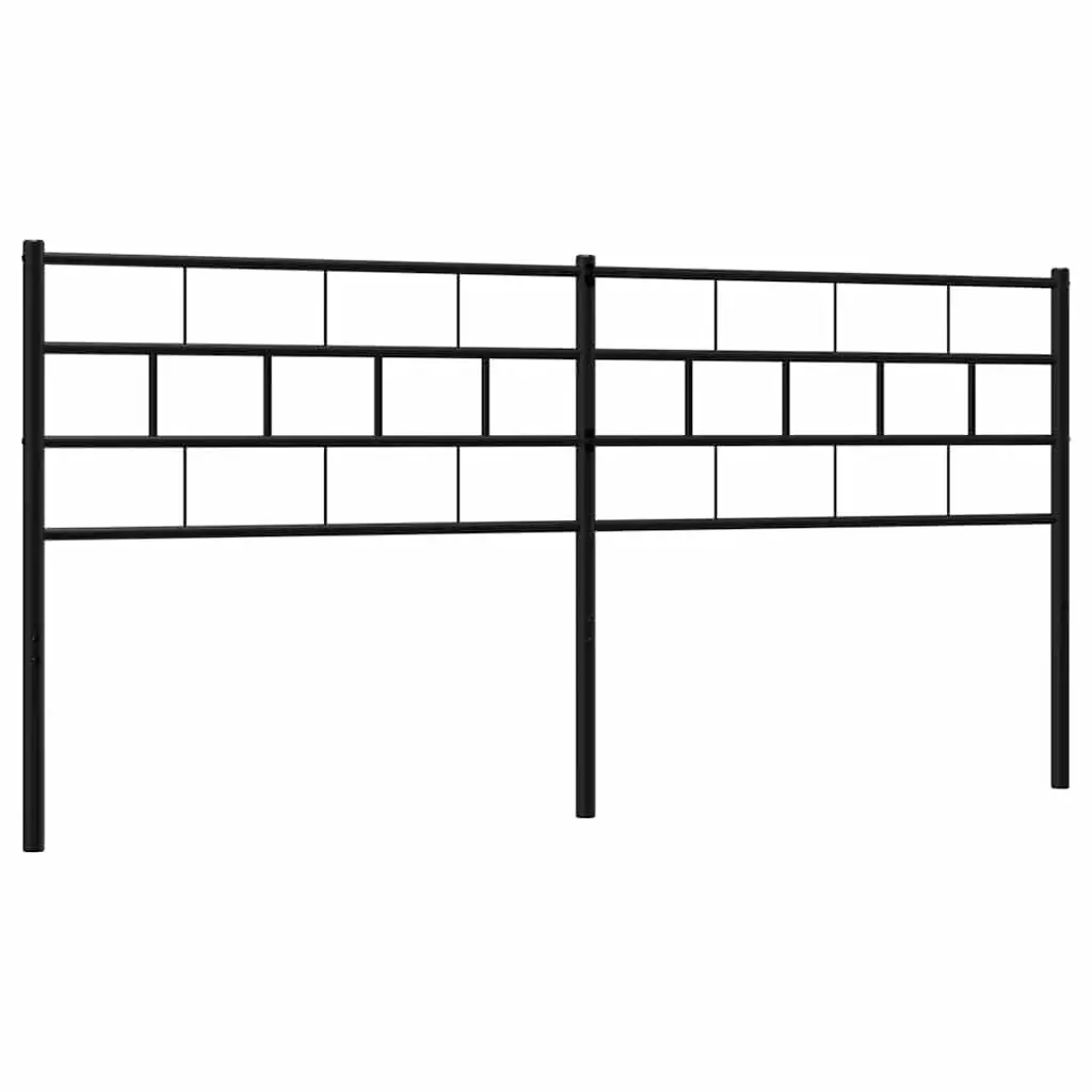 Metal Headboard Black 180cm Bed Frame Header Bedroom Furniture