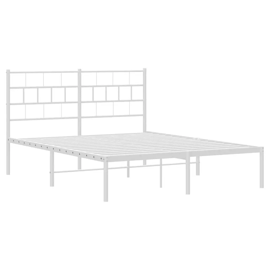 Metal Bed Frame with Storage Space Underneath