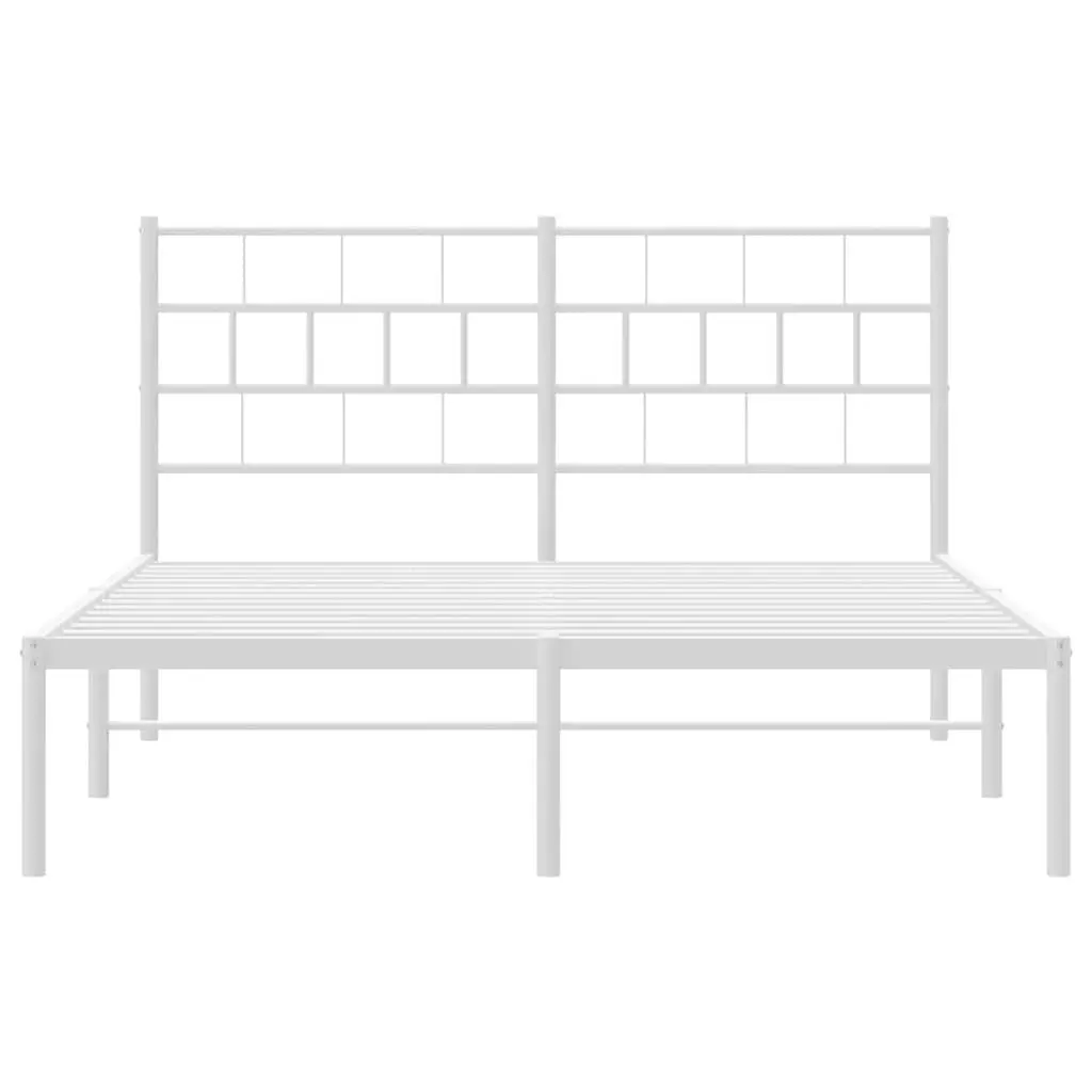 Metal Bed Frame with Storage Space Underneath