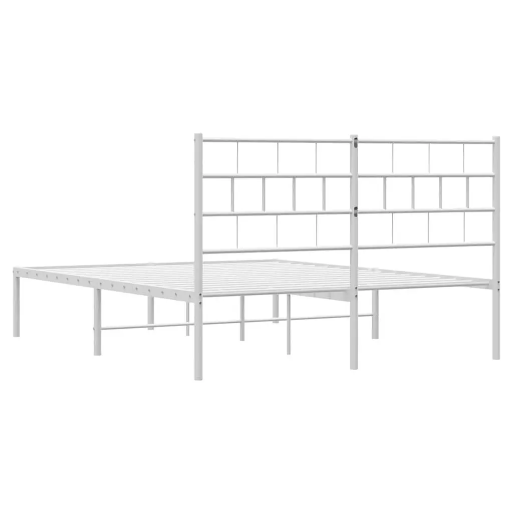 Metal Bed Frame with Storage Space Underneath